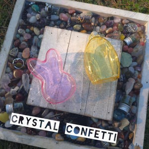 Crystal Confetti Egg Options - Bunny or Chick - Crystal Filled Easter Egg Surprise