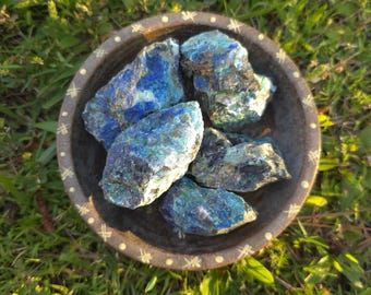 Chrysocolla, Malachite, Azurite Specimens - Rough Raw Natural