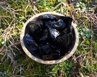 Obsidian - Natural Black Volcanic Glass Obsidian