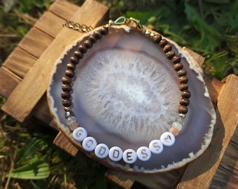Goddess Bracelet - Moonstone - Triple Goddess