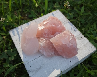 Rose Quartz Chunk - Natural Jumbo Rose Quartz