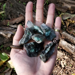 Emerald in Matrix - Natural Green Beryl