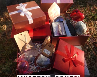 Mystery Box filled with Crystals, Jewelry, Confetti and more