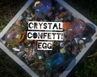 Crystal Confetti Egg - Crystal Filled Easter Egg Surprise