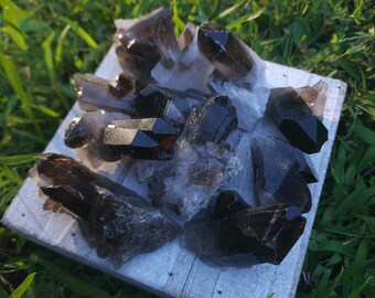 Smoky Quartz Cluster - Natural Smoky Quartz Specimens