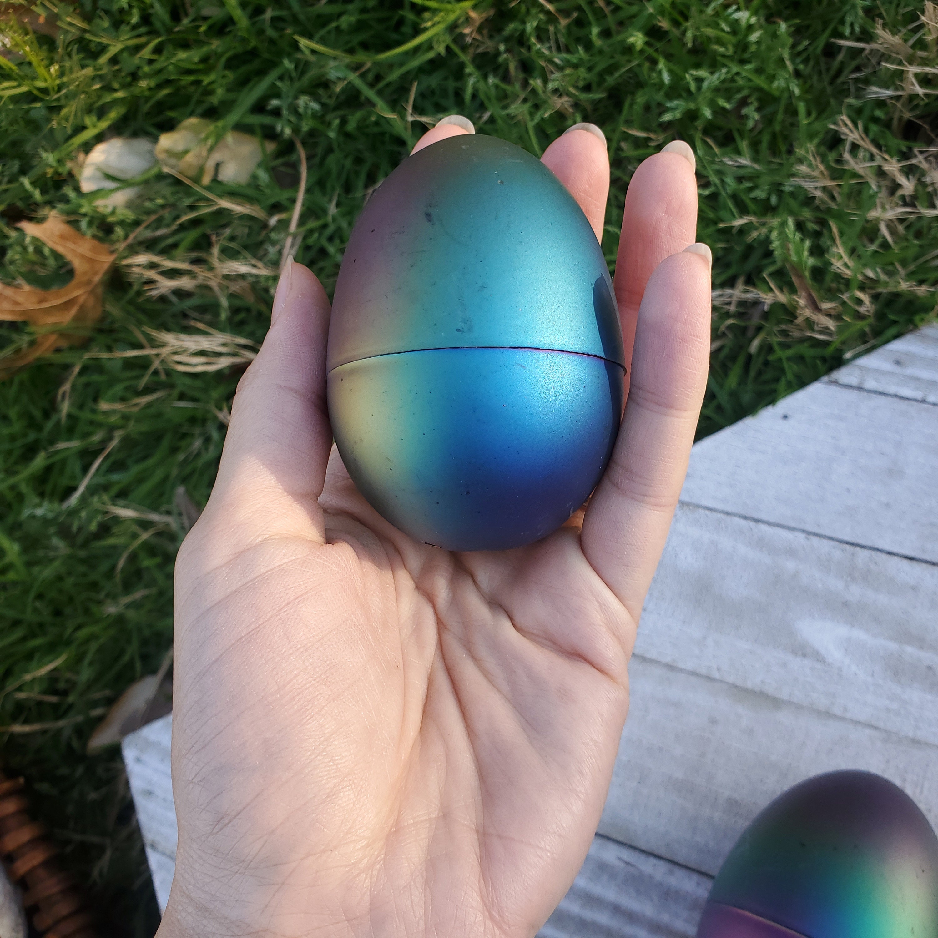 Mystery Iridescent Egg Crystal Filled Easter Egg Surprise Etsy