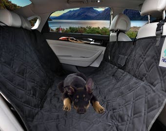 Pet Seat Cover for Cars, Trucks and Suv's - Black, Dog Hammock, Waterproof, 55''W x 57''L