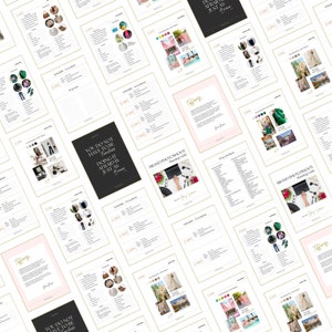 May include: A collection of printable planning guides for a brand photoshoot. The guides include sections for scheduling, locations, outfits, and props. The text on the guides reads "You do not have to be fearless. Doing it afraid is just as brave."