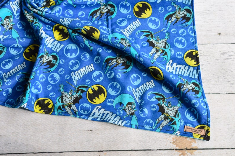 Batman Baby Boy Blanket, Flannel Receiving Blanket, Blankie Etsy