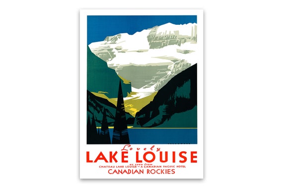 Vintage Banff Canada Tourism Poster A3//A4 Print
