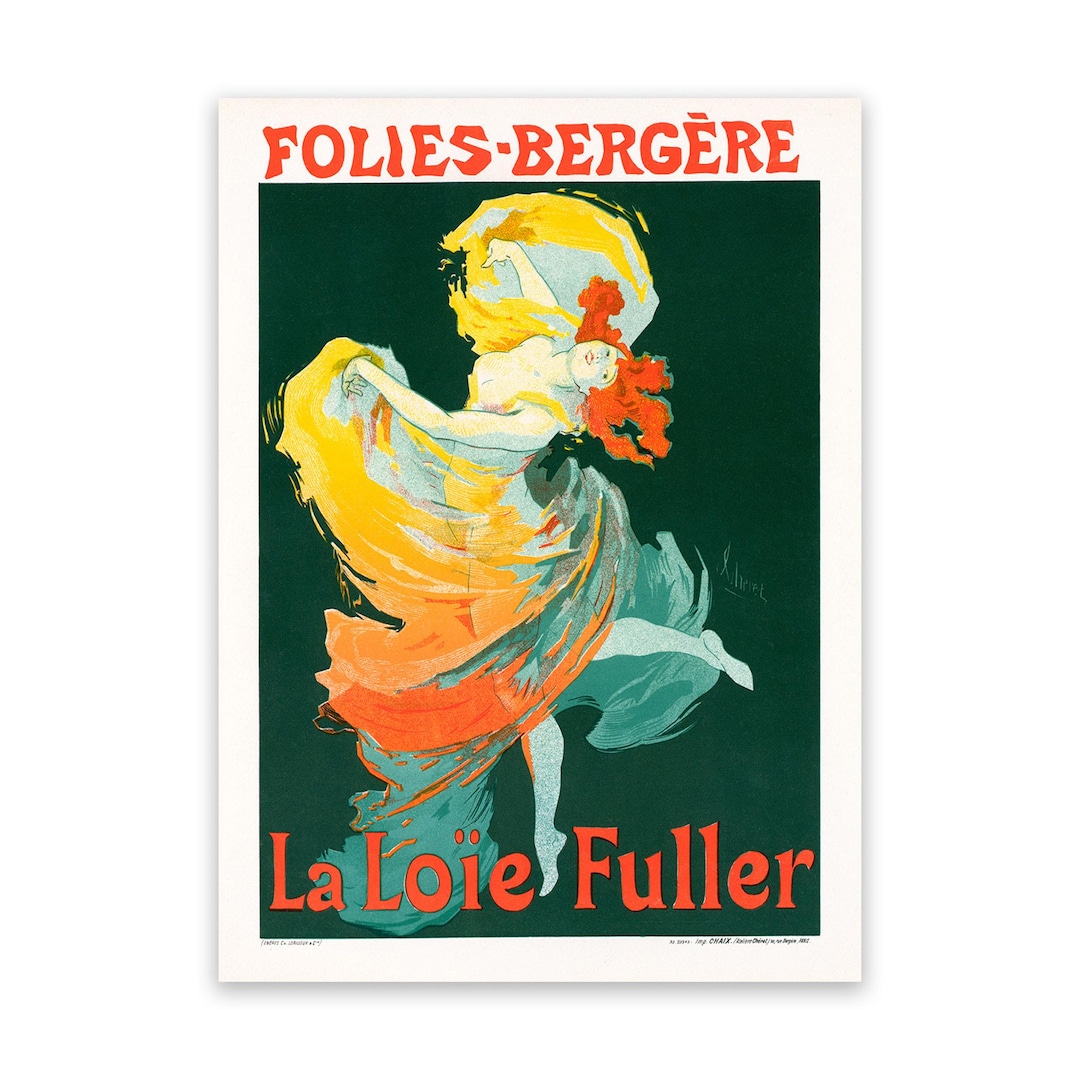 La Loie Fuller Print: French Cabaret Poster, Belle Époque Art