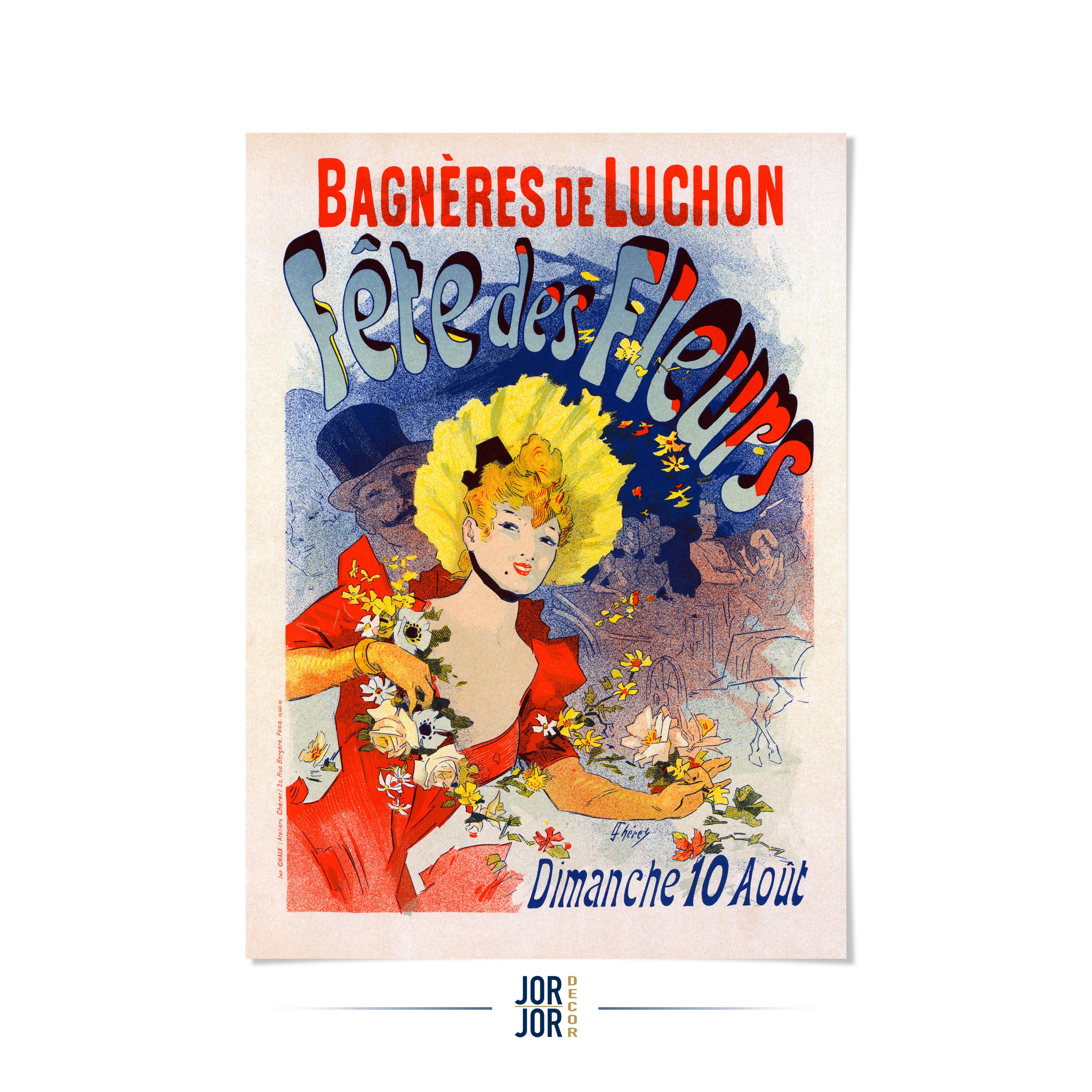 Affiche Vintage Fête Bal Arc-en-Ciel Lausanne - Poster 50x70cm - Reproduction HQ