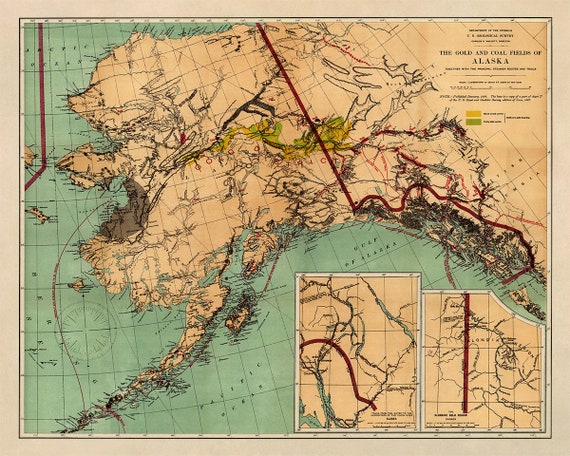 Pa Gold Map Alaska Gold Map