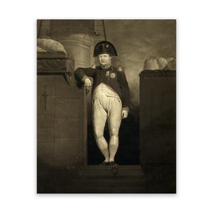 Napoleon Bonaparte Standing Portrait, Historic French Wall Artwork, Premium Reproduction Print
