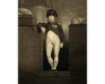 Napoleon Bonaparte Portrait: Vintage French Leader Art Print