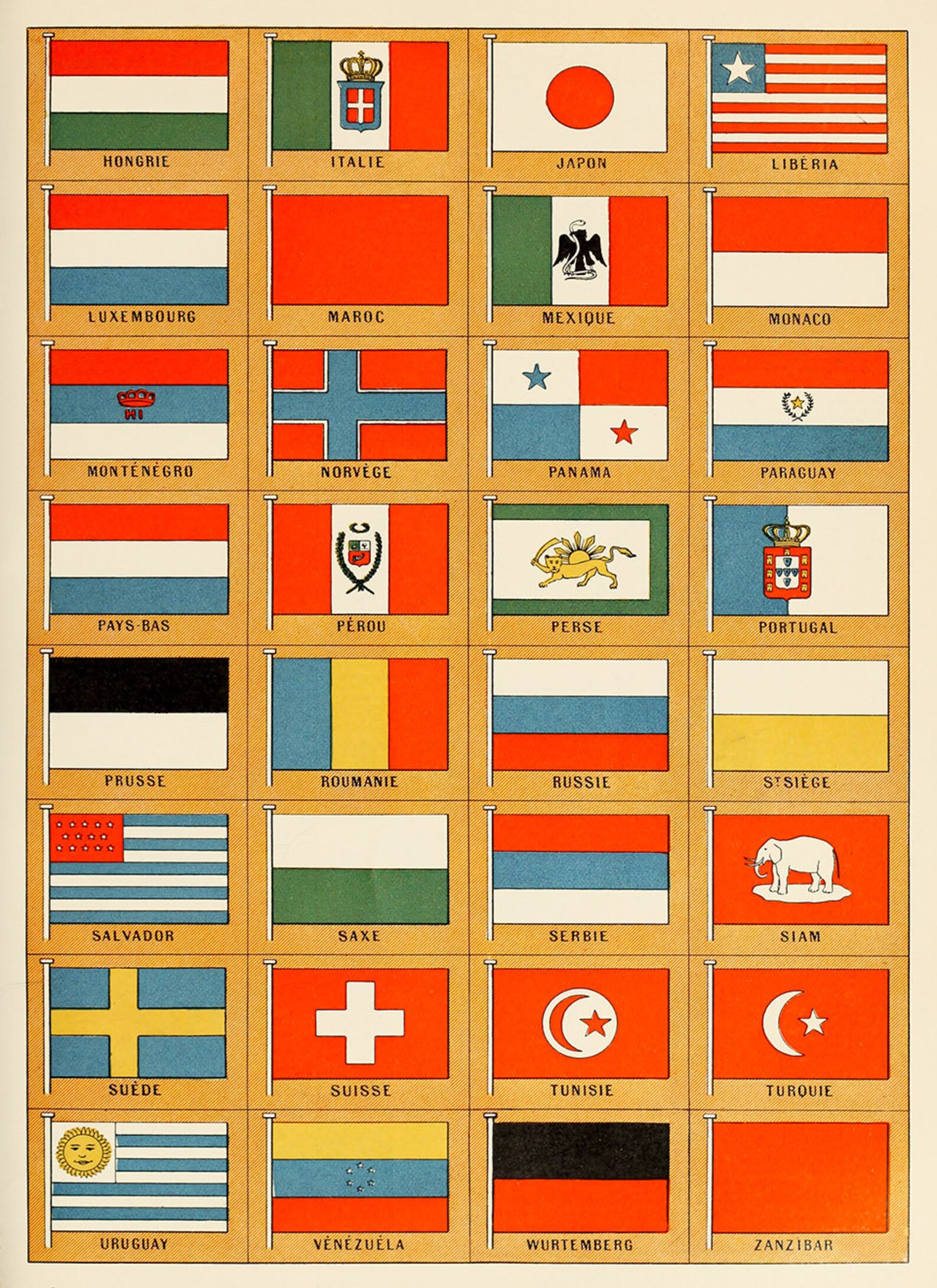 Flags of the World Poster World Flag Chart Nation Flags Etsy