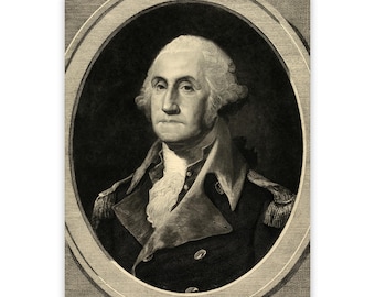 George Washington Portrait: Vintage Presidential Art Print