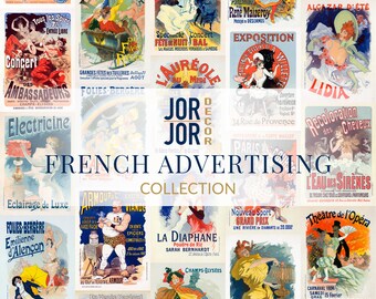 French Circus Poster – Vintage Clown Advertising Art Print by