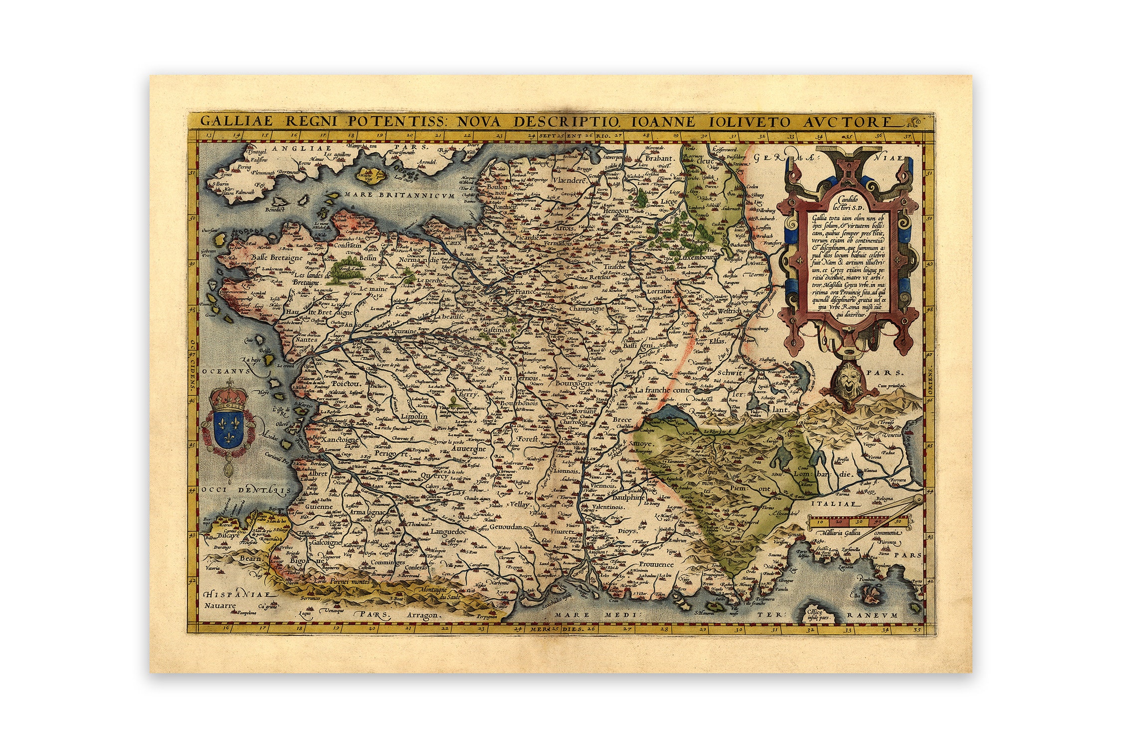 16th Century France Map Print: Vintage Cartography Decor - Etsy