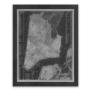 Vintage NYC Map Print: 19th Century New York City Cartography