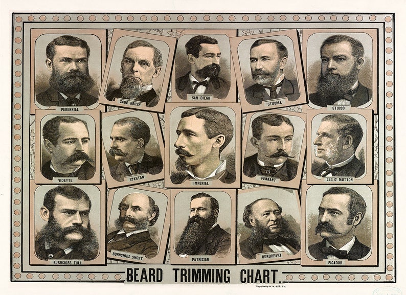 Beard Trimming Chart