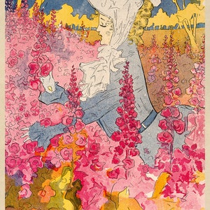 Victorian Four Seasons Illustration, Set of 4 Prints, Summer Spring ...