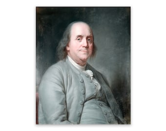 Benjamin Franklin Portrait, Premium Reproduction Print