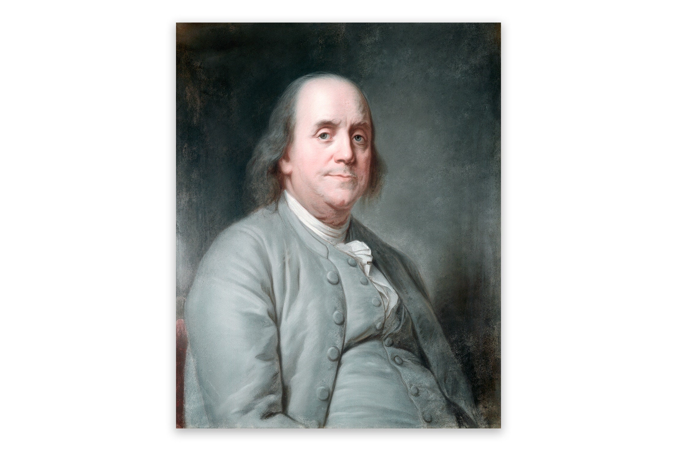 Benjamin Franklin Portrait Print - Etsy Norway