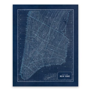 Old New York City Map, Vintage Style NYC Print Circa 1800s image 1