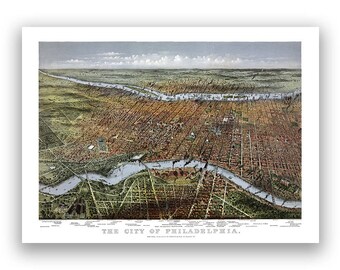 Philadelphia old map | Etsy Philadelphia old map | Etsy