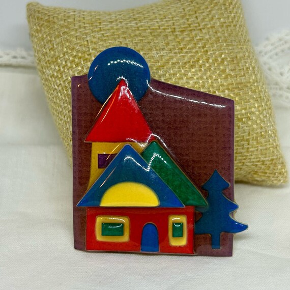 Vintage House Pins by Lucinda Handcrafted House B… - image 3