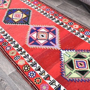 3x12 TÜRKISCHER Teppich Läufer,3x12 Teppich Läufer,3x12 Wollteppich,Handgefertigter Teppich,Teppich Teppich Läufer,3x12 Teppich Läufer