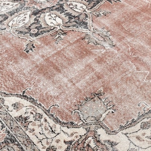 6x10 VINTAGE AREA RUG,6x10 Rug,6x10 Vintage Rug,6x10 Muted Rug,Handmade Wool Rug,6x10 Turkish Rug, 6x10 Area Rug, 6x10 Faded Rug