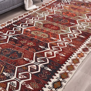 6x12 Oversize Kilim Rug 6x12 Rug 6x12 Kilim Rug 6x12 Vintage Kilim Rug Oversized Rug Kilim Rug Wool Area Rug Kilim Rug 6 x 12,2241
