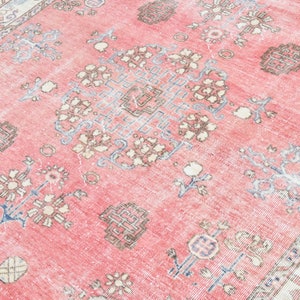 6x9 TURKISH VINTAGE RUG,6x9 Vintage Rug,6x9 Rug,Wool Handmade Rug,6x9 Area Rug,Turkey Rug, Faded Rug, Turkish Rug 6x9, Muted Rug, 24029