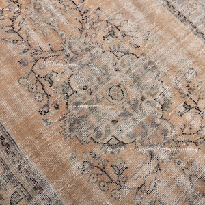 5x7 VINTAGE TURKISH RUG,5x7 Vintage Rug,5x7 Rug,Handmade Rug,5x7 Wool Rug,Muted Rug, 5x7 Turkish Rug, 5x7 Area Rug, Distressed Rug