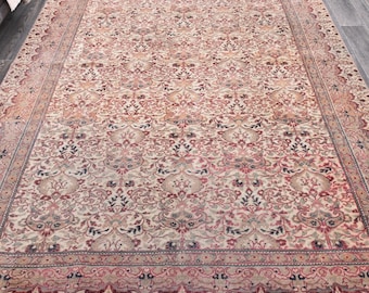 Alfombra turca vintage de 6x9, alfombra de 6x9, alfombra vintage de 6x9, alfombra turca de 6x9, alfombra suave de lana hecha a mano, alfombra vintage, alfombra de área de 6x9