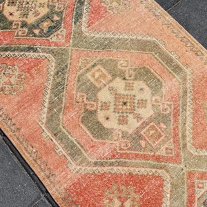 3x12 TURKISH RUNNER RUG,3x12 Rug,3x12 Runner Rug,Runner Rug,3x12 Wool Runner Rug,Handmade Rug, Soft, 3x12 Vintage Rug, 3x12 Turkish Rug