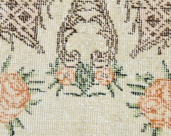 7x10 TÜRKISCHER VINTAGE Teppich, 7x10 Vintage Teppich, 7x10 Wollteppich, Türkischer Teppich, Vintage Teppich, 7x10 Wollteppich, Türkiser Teppich