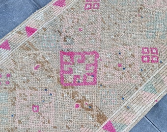 3x12 TURKISH RUNNER RUG,3x12 Rug,3x12 Runner Rug,Runner Rug,3x12 Wool Runner Rug,Handmade Rug, Soft, 3x12 Vintage Rug, 3x12 Turkish Rug