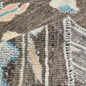 10x12 VINTAGE OUSHAK RUG,10x12 Oversize Rug,Large Area Rug,10x12 Wool Area Rug,Bohemian Faded Rug,Oushak Rug 10x12,10x12 Rug 10x12 Oushak