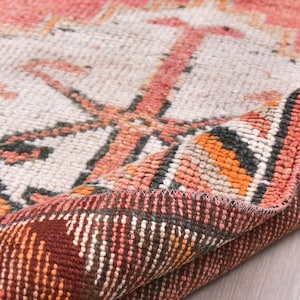 3x13 VINTAGE RUNNER RUG 3x13 Rug Handmade Turkish Rug 3x13 Runner Rug Vintage Runner Rug Turkey Rug 3x13 faded runner,3x13 vintage rug240668
