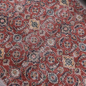 4x7 TURKISH VINTAGE RUG,4x7 Oushak Rug,4x7 Area Rug,4x7 Rug,4x7 Turkish Rug,Turkey Rug,4x7 Vintage Rug,Handmade Rug,Wool Rug,Rug 4x7,244711