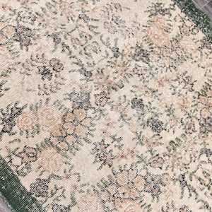 4x7 TURKISH VINTAGE RUG,4x7 Oushak Rug,4x7 Area Rug,4x7 Rug,4x7 Turkish Rug,Turkey Rug, 4x7 Vintage Rug, Handmade Rug, Wool Rug,Rug 4x7