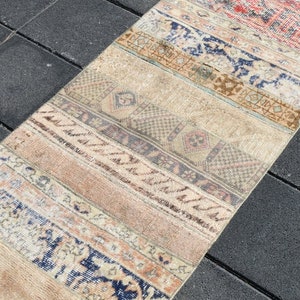 2x8 Turkish Vintage Runner Rug,2x8 Rug,2x8 Oushak Runner,2x8 Runner Rug,Faded Runner Rug,Turkey Rug,2x8 Vintage Runner,Wool Runner Rug,22580