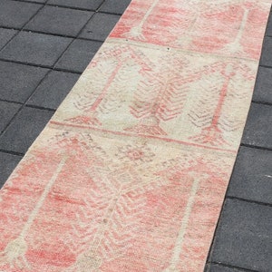 2x11 VINTAGE RUNNER,2x11 Runner Rug,2x11 Rug,2x11 Vintage Rug,2x11 Turkish Runner,Wool Runner Rug, 2x11 Muted Rug, Faded Runner, 19568