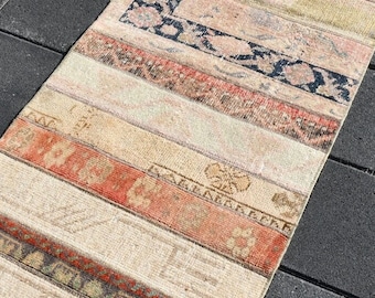 2x7 トルコ製ヴィンテージ ランナーラグ、2x7 ランナーラグ、2x7 ラグ、2x7 ウール ランナーラグ、ヴィンテージ ランナー、トルコ製ランナー、ランナーラグ、エスニックラグ