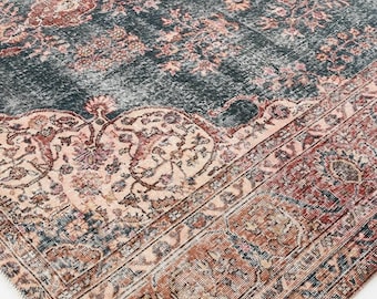 Tappeto turco vintage 8x10, tappeto 8x10, tappeto oversize 8x10, tappeto di lana, tappeto turco 8x10, tappeto sbiadito, tappeto oversize, tappeto vintage 8x10, antico