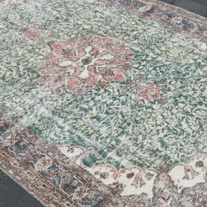 5x8 VINTAGE TURKISH RUG,5x8 Vintage Rug,5x8 Rug,Handmade Wool Rug,5x8 Wool Rug,Muted Rug, 5x8 Turkish Rug, 5x8 Area Rug, Distressed Rug
