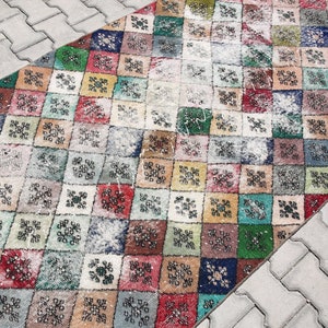 4x8 TURKISH VINTAGE RUG,4x8 Vintage Rug,4x8 Rug,Handmade Rug,4x8 Turkish Rug,Vintage Wool Rug, 4x8 Area Rug, Distressed Rug, 4 x 8 Rug